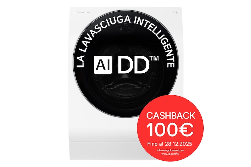 Vista frontale lavasciuga LSWD100E